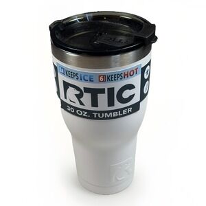 RTIC 30 oz Tumbler White Stainless Steel Double Wall Vacuum Insulated Travel Mug